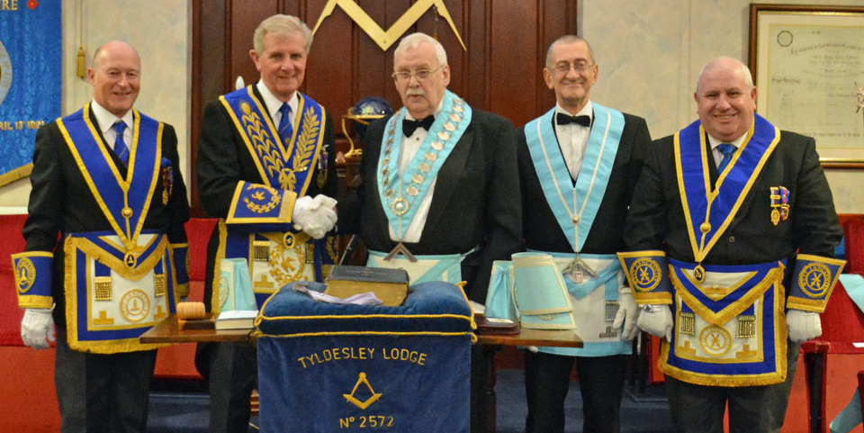 Tyldesley Lodge installation - West Lancashire Freemasons