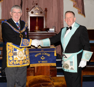 Tony welcomes a bright spark at Bryn - West Lancashire Freemasons