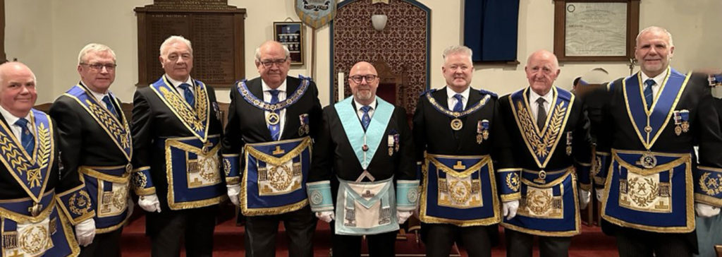 Gary proclaimed master at Newby Bridge - West Lancashire Freemasons