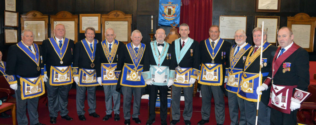 Terry Nealons installed as master of Runic - West Lancashire Freemasons