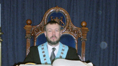 Steven Payne, proclaimed master of Bootle Pilgrim Lodge.