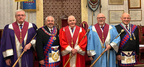 Pictured from left to right, are: Phil Preston, Chris Butterfield, John Wrennall, Gary Mansfield and David Smith