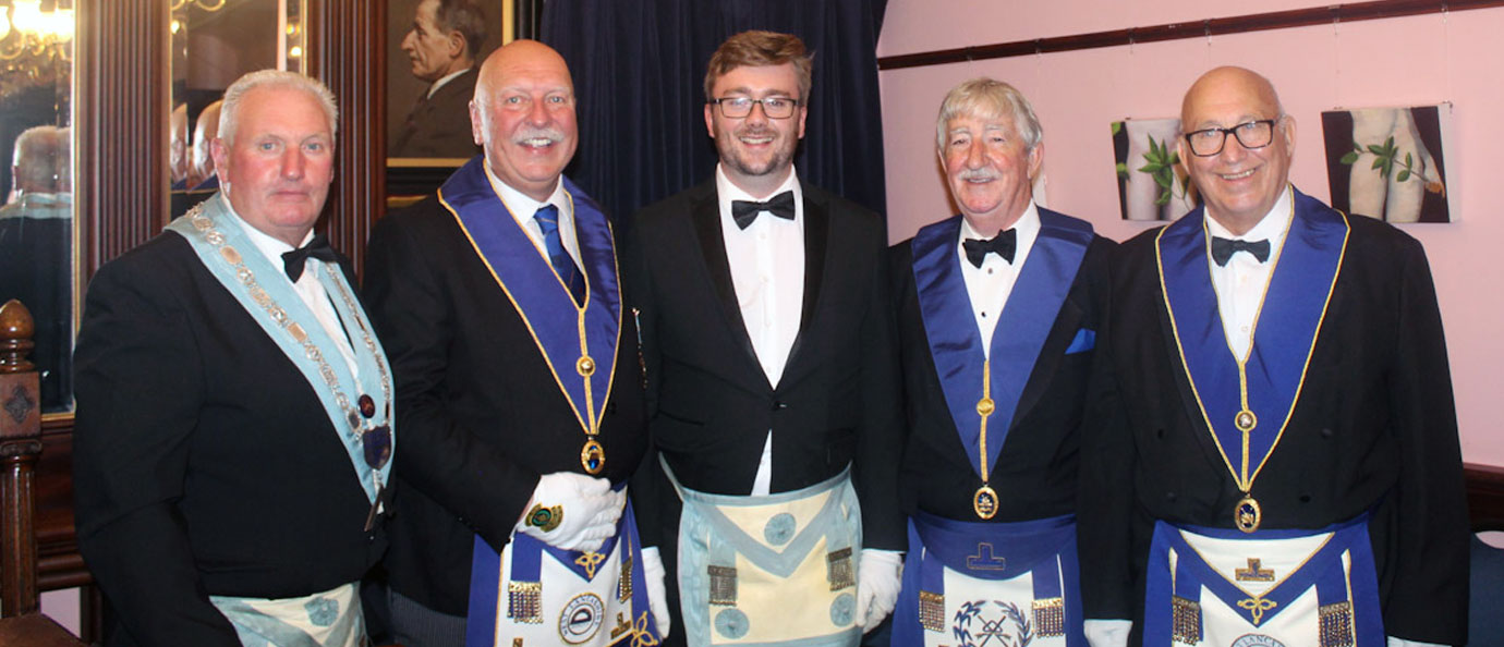 Pictured from left to right, are: Peter Wall, Andy Clarke, Tom Dinsdale, Bill Culshaw and Roy Carey.