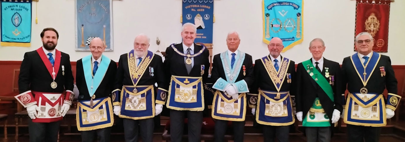 Pictured from left to right, are: Michael Daly, John Gibbon, David Redhead, Andy Whittle, Mick George, Neil Pedder. Gordon Fraser and Leslie Williams.