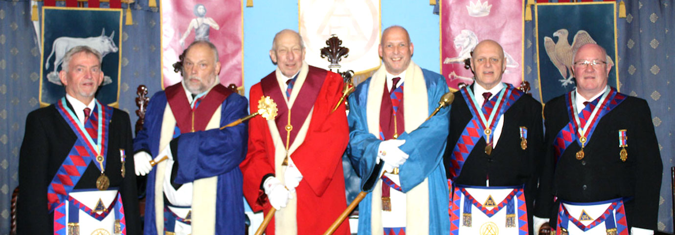 At the start of the meeting, pictured from left to right, are: Ian Stirling, Ian Broomfield, Joe Muscroft, Mike Fox, David Atkinson and D McKee.