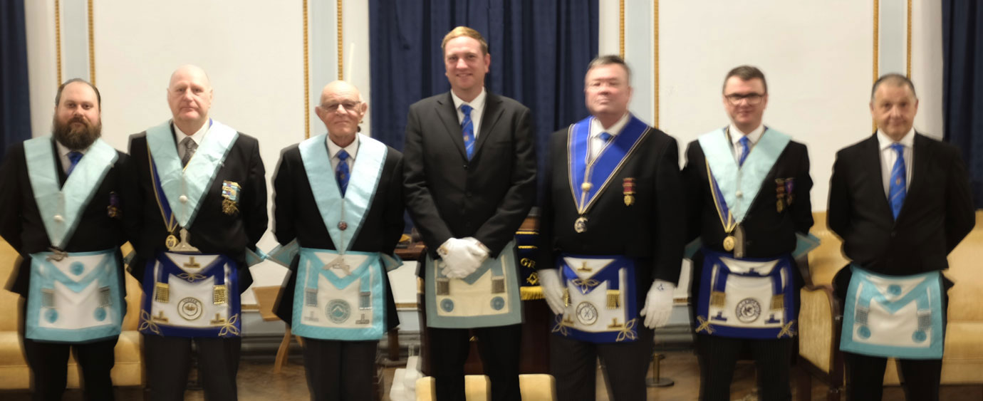 Pictured from left to right, are: Arthur Rybacovas, Chris Thompson, Neil Curtis, Rob Clark, John Nicholls, Paul Leaper and John Bradley.