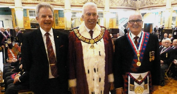 Pictured from left to right, are: Stuart Boyd, Mark Matthews and group chairman Patrick Walsh.