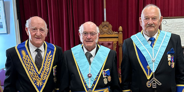 Pictured from left to right, are: Rowley Saunders, David Kellet and David Cole