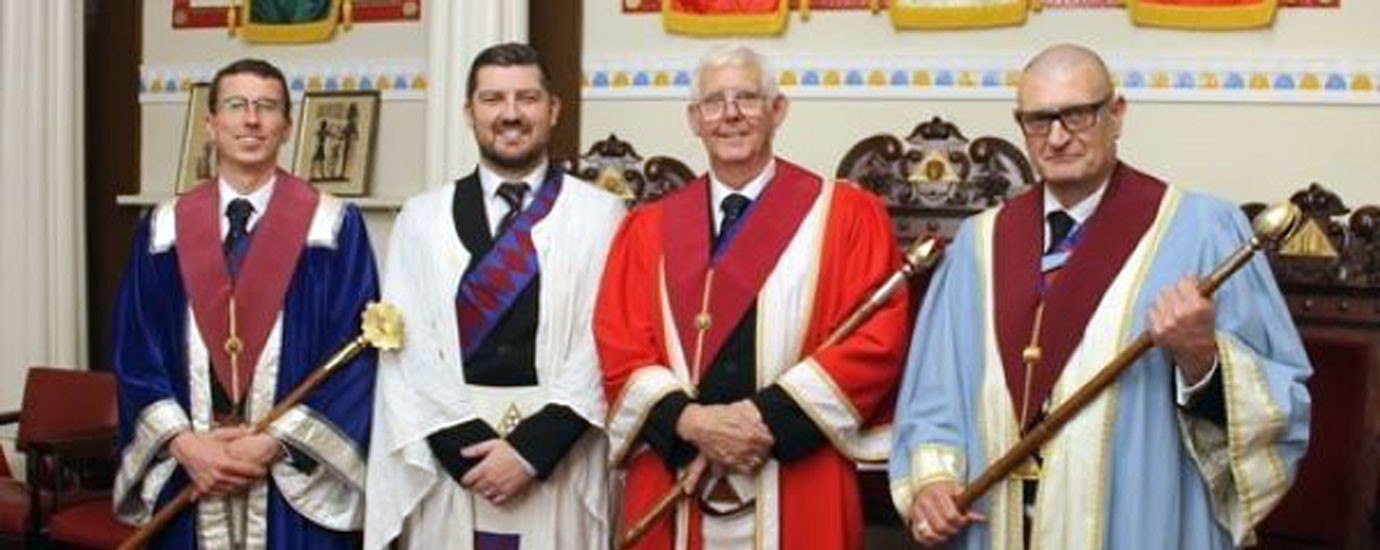 Pictured from left to right, are:  Christopher Bruffell, Jonathan Tyrer, John Bruffell and Mark Rawsthorn