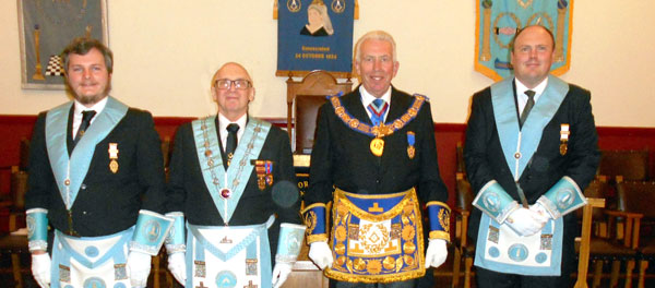 Pictured from left to right, are: James Gibbon (SW) David Jameson, Mark Matthews and Kevin Morton (JW).