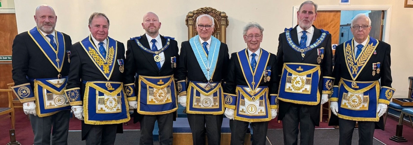 Pictured from left to right, are: Stephen Dunn, Graham Chambers, Malcom Bell, Walter Lyon, Malcolm Sandywell, Frank Umbers and Malcolm Alexander. 