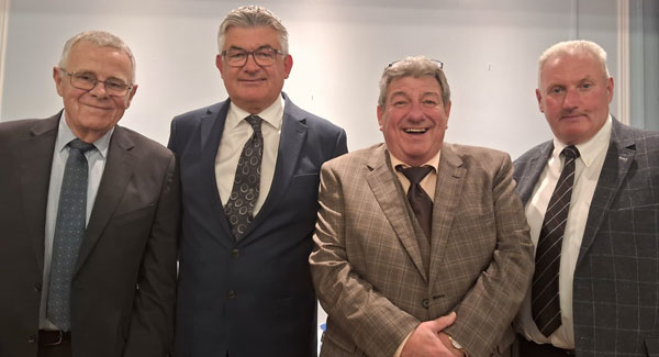 Pictured from left to right, are: Colin Jenkins, John Parrott, Austin Knight and Peter Wall.