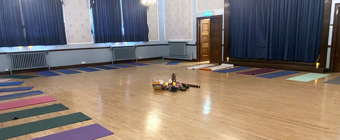 The Scarborough Dining Room at Southport Masonic Hall transformed into an oasis of tranquillity