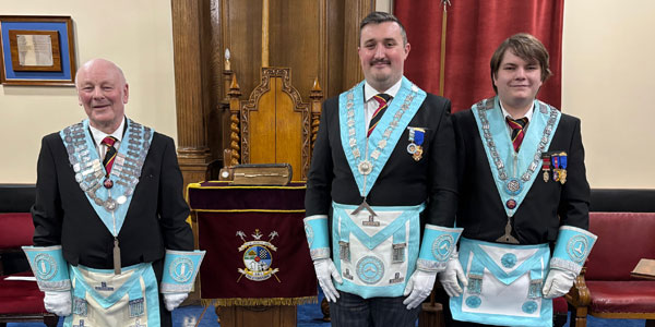 Pictured from left to right, are: Geoff Careless, Alistair McIntyre and Connor Isted. 