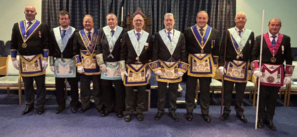 Pictured from left to right, are Steven Ellershaw, James Newhouse, Paul Broadley, Colin Preston, Chris Yates, Ken Parker, Scott Devine, Andy Garner and Andrew Baxter.