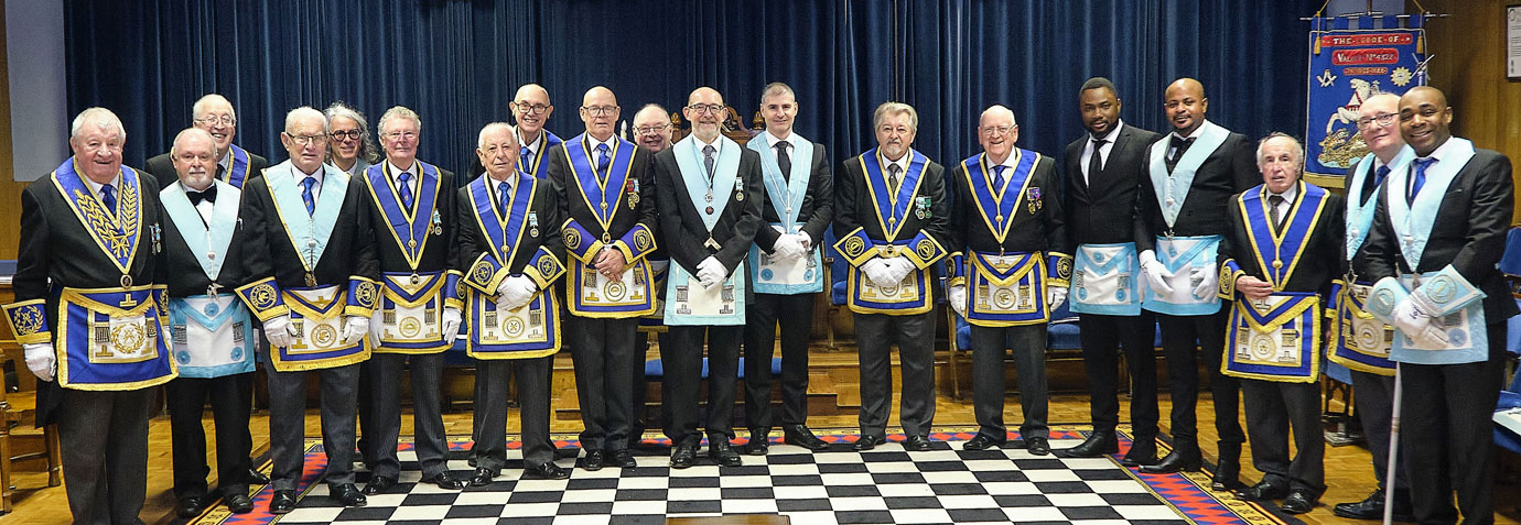 The brethren of Atherton Lodge 