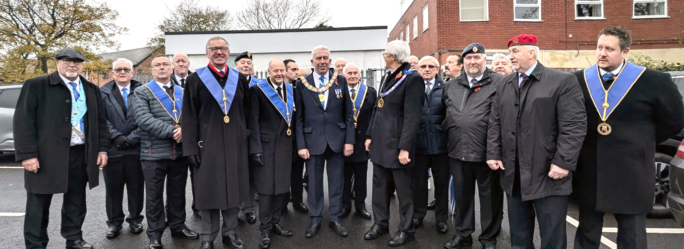 Some of the attending brethren at Thornton-Cleveleys.