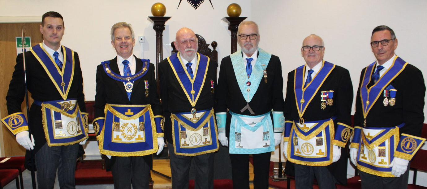 Left to right: Ryan Modlin, Stuart Boyd, Malcolm Wilkins, Geoff Collantine, Patrick Walsh and Eddie Wilkinson.