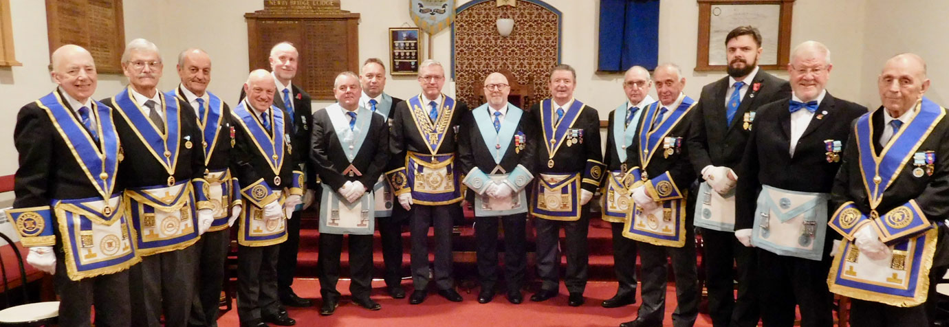 Brethren of Newby Bridge Lodge.