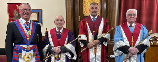 Pictured from left to right, are: John Robbie Porter, John Berry, Stuart Webb and Bill Byrne