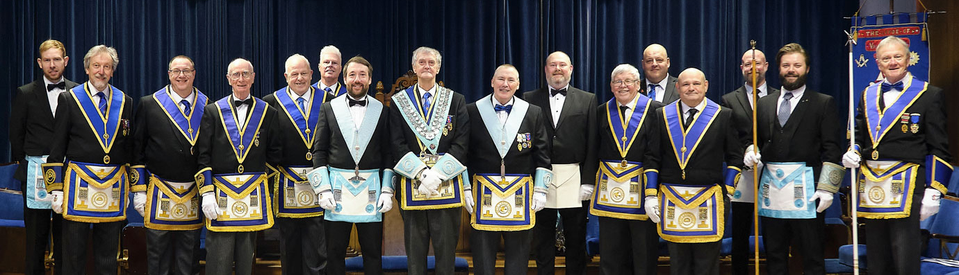 Very proud brethren of Makerfield Lodge