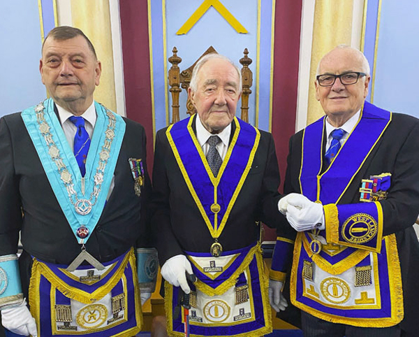 Pictured from left to right, are: Ian Edge, Roy Collier and Patrick Walsh.