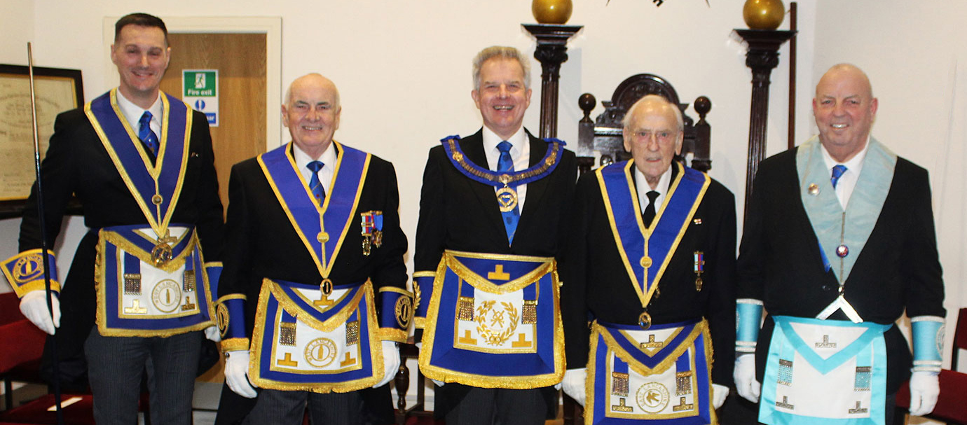 Pictured from left to right, are: Ryan Modlin, Patrick Walsh, Stuart Boyd, Wilf Knight and Paul Brown.