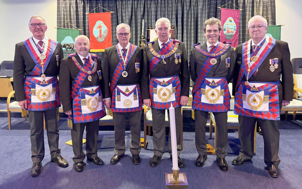 Pictured from from left to right, are: John Robbie Porter, Chris Butterfield, John Selley, Mark Matthews, Michael Threlfall and John Patric Murphy.