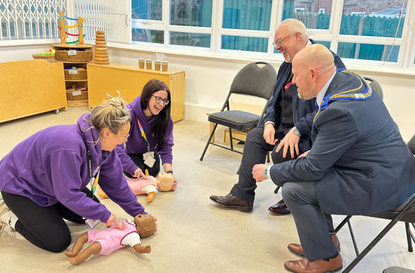 Malcolm and Ian learn CPR.