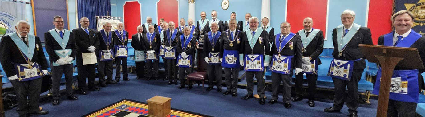 Lever Park Lodge members and visitors at the Royal Arch talk.