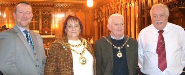 Pictured from left to right, are: David Peacock, Debbie Parkinson, Terry Mugan and Derek Robinson.