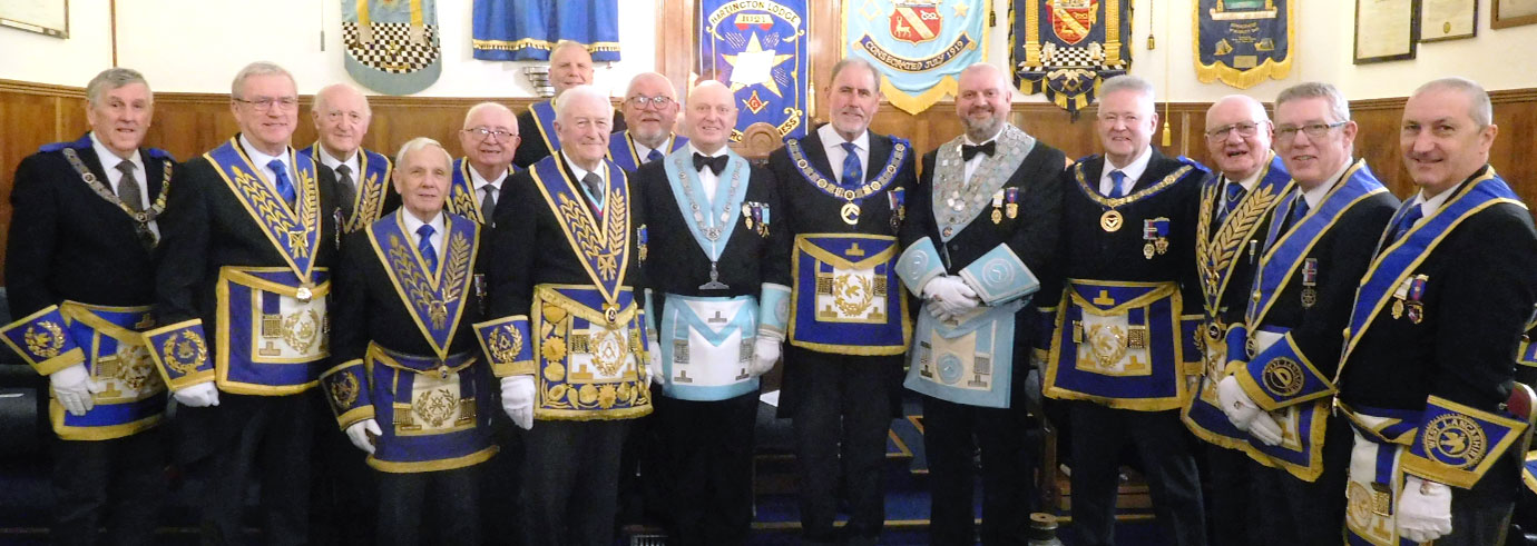 Grand officers and members of the Furness and South Lakeland Group executive.