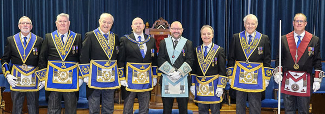 Pictured from left to right, are: John Galbraith, Malcolm Parr, Antony Bent, Malcolm Bell, Adrian Edwards-Clark, Jonathan Heaton, Geoff Bent and Martin Stewart.