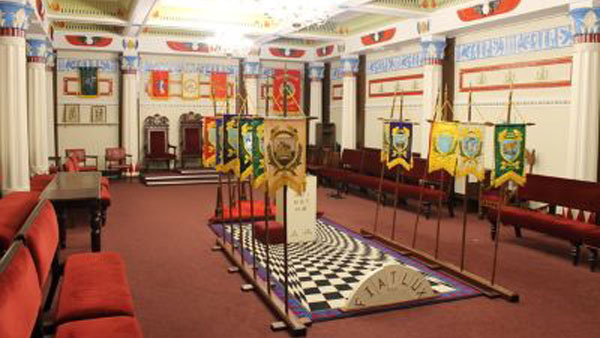 The Egyptian Room in Liverpool Masonic Hall, Hope Street.