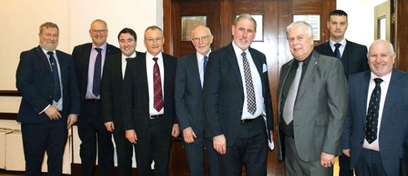 Pictured from left to right, are: Dave Boyes, Anthony Humphreys, Mick Southern, Ian Sanderson, John James, Frank Umbers, Dave Johnson, Ryan Modlin, Mike Silver.