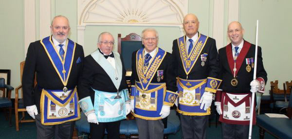 Pictured from left to right, are: Bob Patterson, Kevin Banning, Derek Parkinson, Stephen Kayne and Mike Fox.