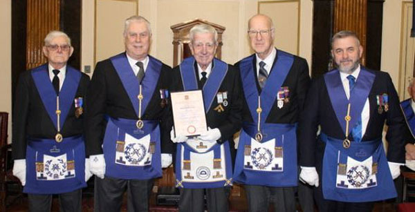 Pictured from left to right, are: Tom Lovatt, Dave Johnson, Bob Fisher, Steve Walls and Robb Fitzsimmons.