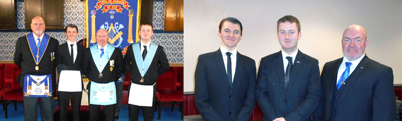 Pictured left from left to right, are: Kevin Flynn, Ryan Hitchmough, Kevin Hitchmough and Michael Hitchmough. Pictured right from left to right, are: Ryan, Michael and Kevin.