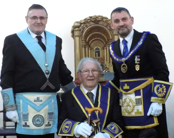 Pictured from left to right, are: Brian Southworth, Francis Aspinall and David Thomas.