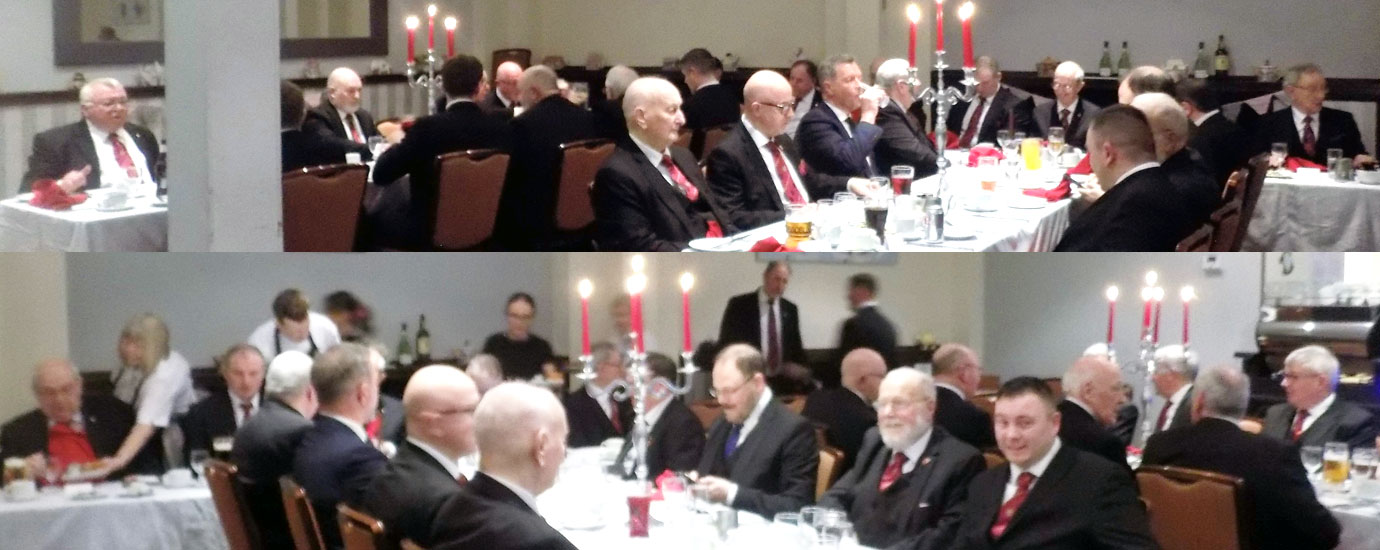 Companions all enjoying the festive board.