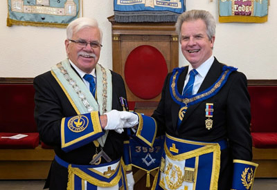 Alan Brodie (left) with Stuart Boyd.