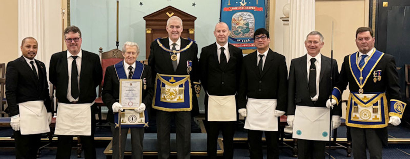 Alan, Andrew, Greg Pinnington with the younger brethren.