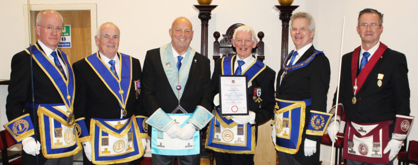 Pictured from left to right, are: Peter Littlehales, Patrick Walsh, Paul Brown, Reg Way, Stuart Boyd and Tom Plumpton.