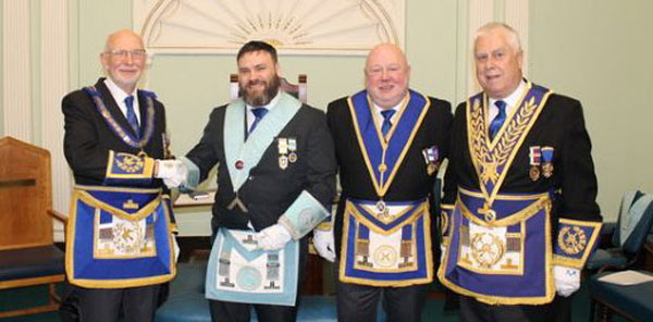 Pictured from left to right, are: John James, Ashley Marsden, Jason Hengler and Dave Johnson.