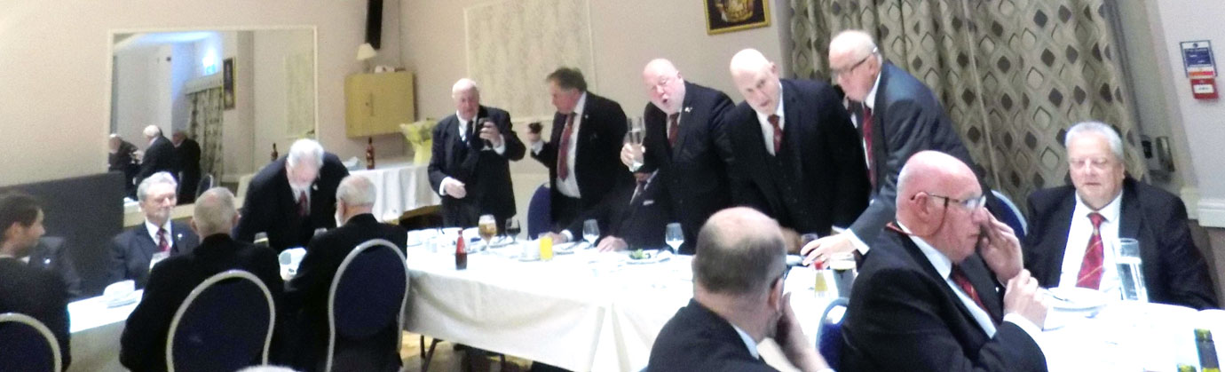 Wine taking at festive board
