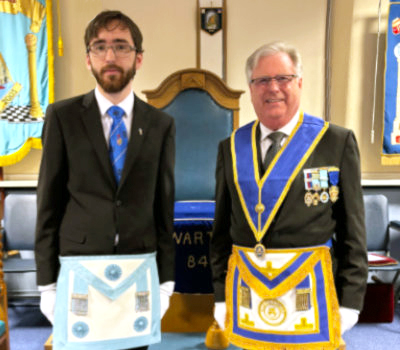 Michael Eggington (left) with his father Martin Eggington. Michael Eggington (left) with his father Martin Eggington.