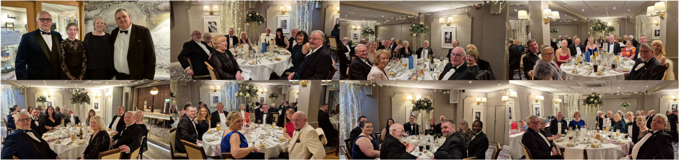 Guests enjoying the evening’s food and festivities.