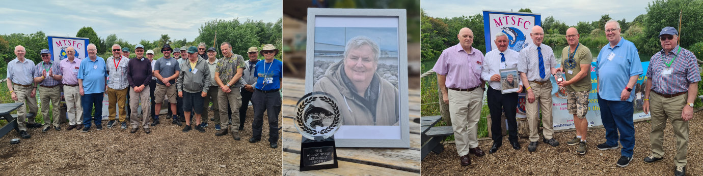 Pictured left: Visitors with all the casters. Pictured centre: Photograph of the late Allan Spain and the memorial trophy that bears his name. Pictured right from left to right, are: David Atkinson, Paul Duncalf, David Hickman, MFC Events Organiser Gareth Harrison receiving the memorial trophy from David Hickman, John Murphy and Keith Kemp. Pictured left: Visitors with all the casters. Pictured centre: Photograph of the late Allan Spain and the memorial trophy that bears his name. Pictured right from left to right, are: David Atkinson, Paul Duncalf, David Hickman, MFC Events Organiser Gareth Harrison receiving the memorial trophy from David Hickman, John Murphy and Keith Kemp.