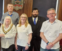 Mary O’Gara Foundation cheque presentation