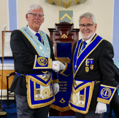 Neil Higgins (left) with Arthur Caldicott Neil Higgins (left) with Arthur Caldicott